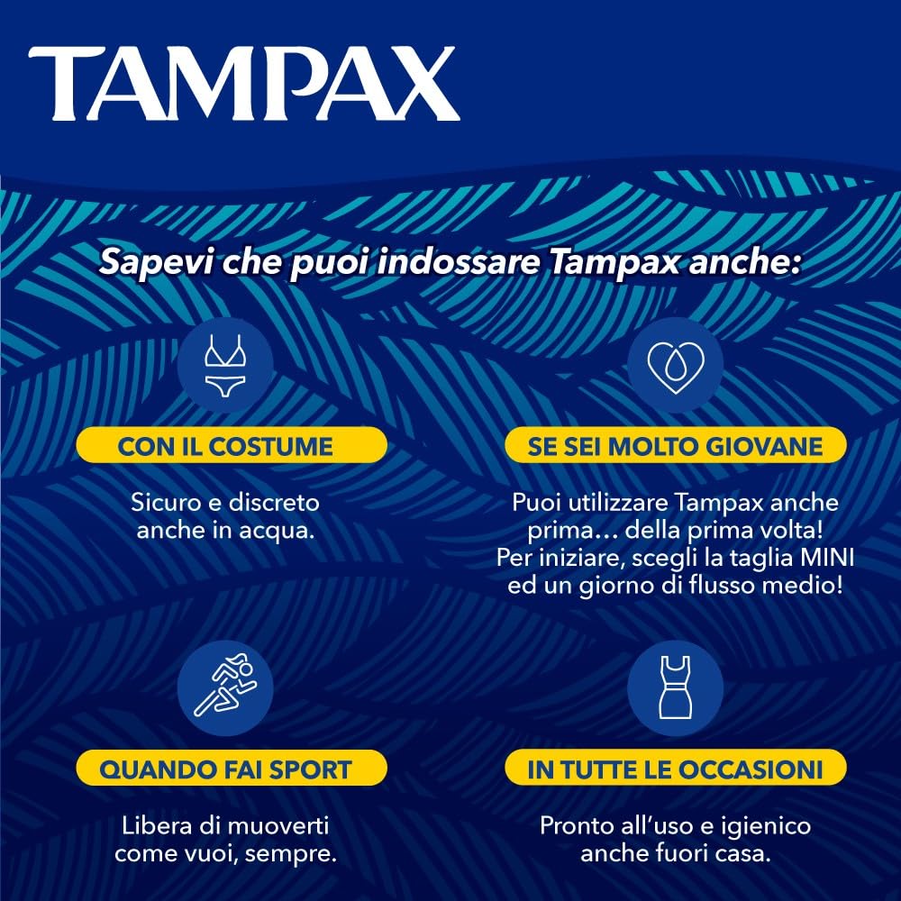 Tampax niebieskie pudełko regularne 30 x tampony z aplikatorem