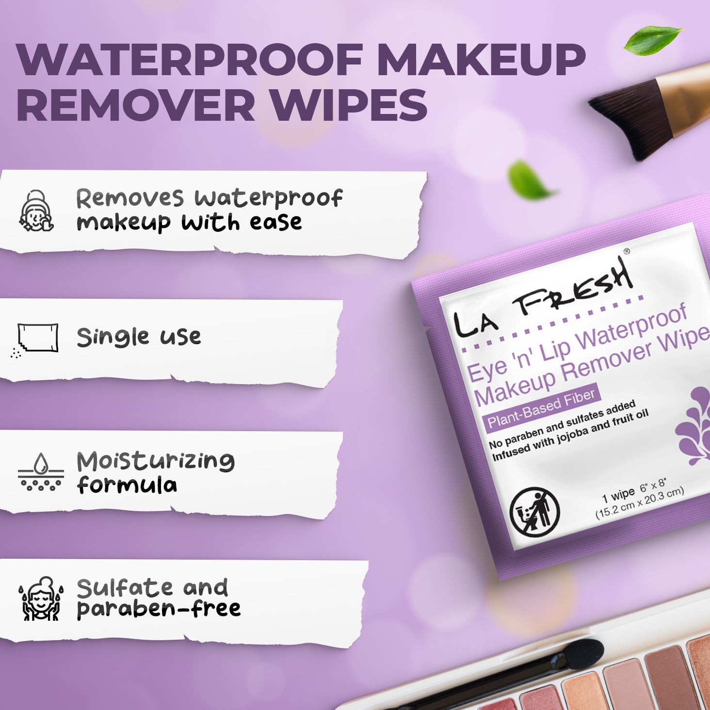 eco-beauty impermeable maquillaje Remover Wipes, 200 puntos caso