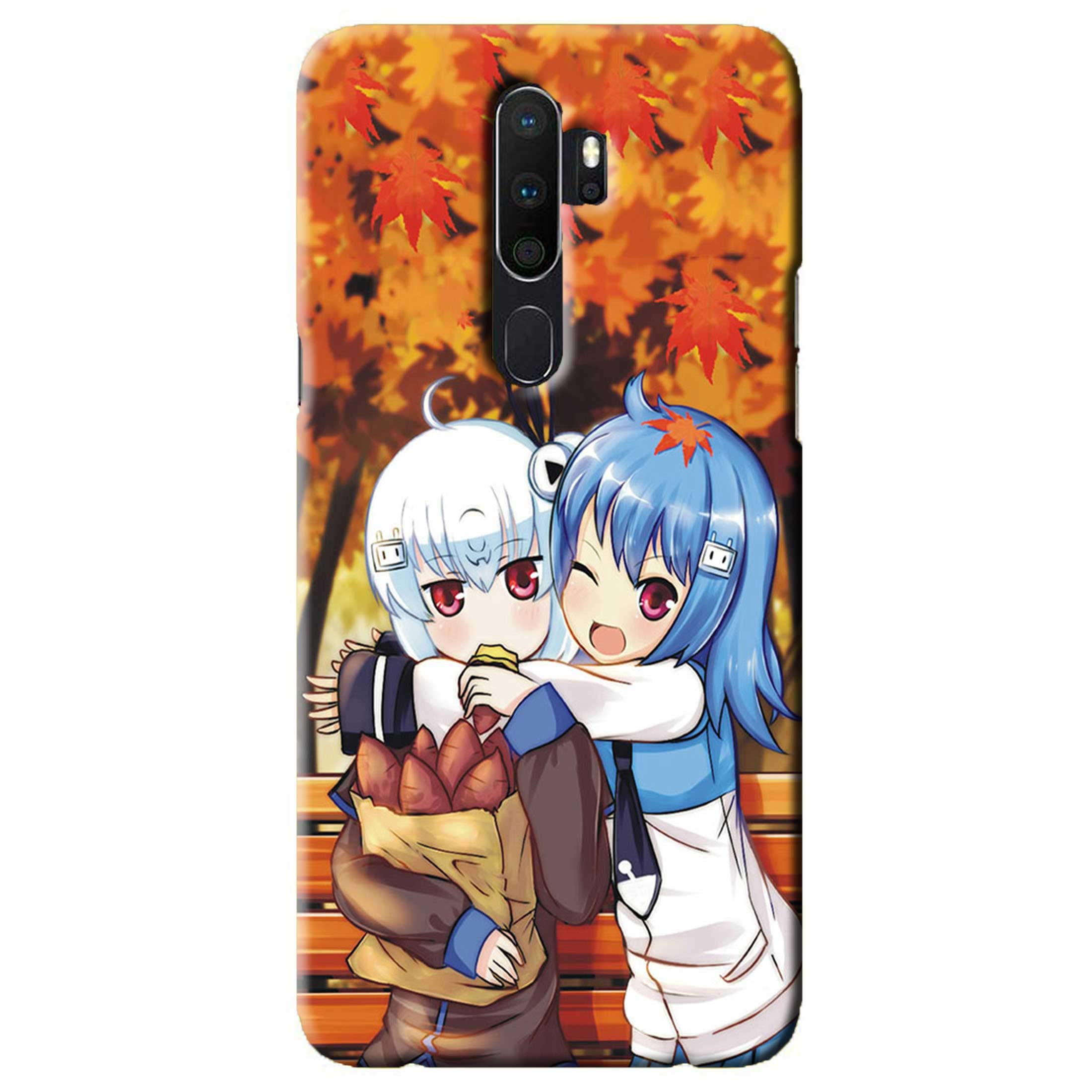 NDCOM for Oppo A5 2020 Back Cover Bilibili Douga Cartoon Printed Hard Case