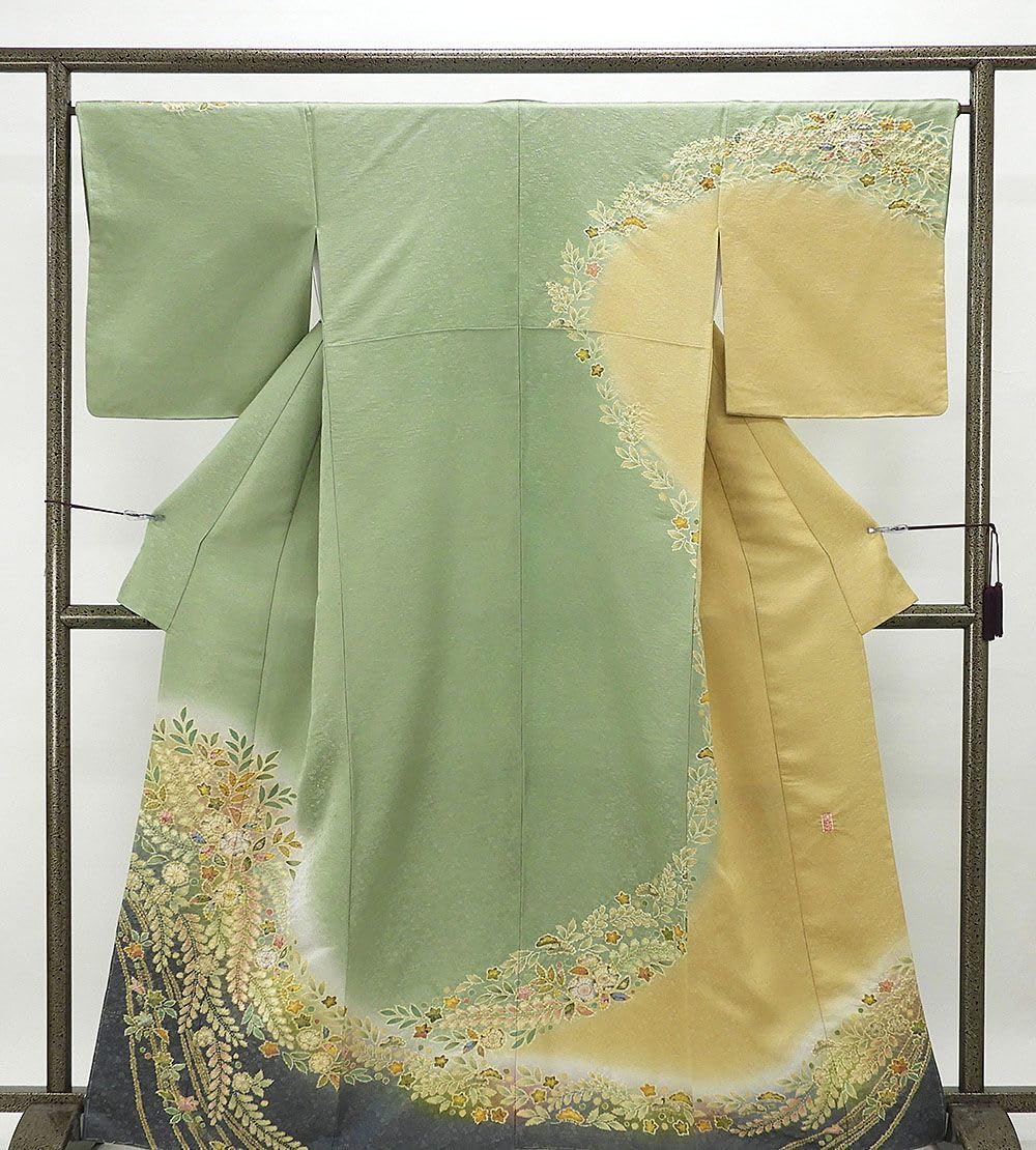 訪問着 未着用超美品 正絹 桐屋翠山工房 絞り辻が花模様 訪問着