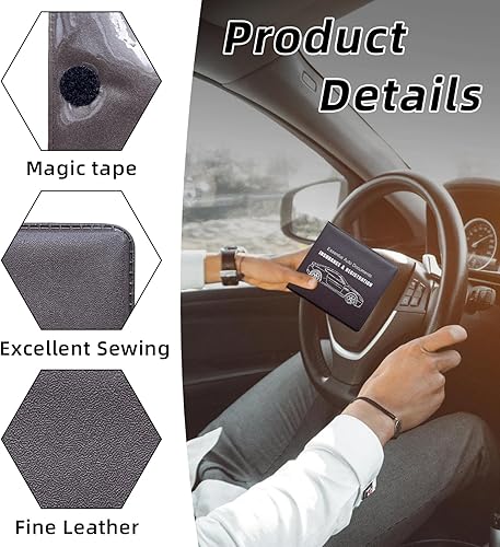 Miniatura 3 de Ziciner Soporte para seguro de registro de automóvil, paquete de 2 organizadores esenciales para documentos de tarjetas de automóvil con cierre,