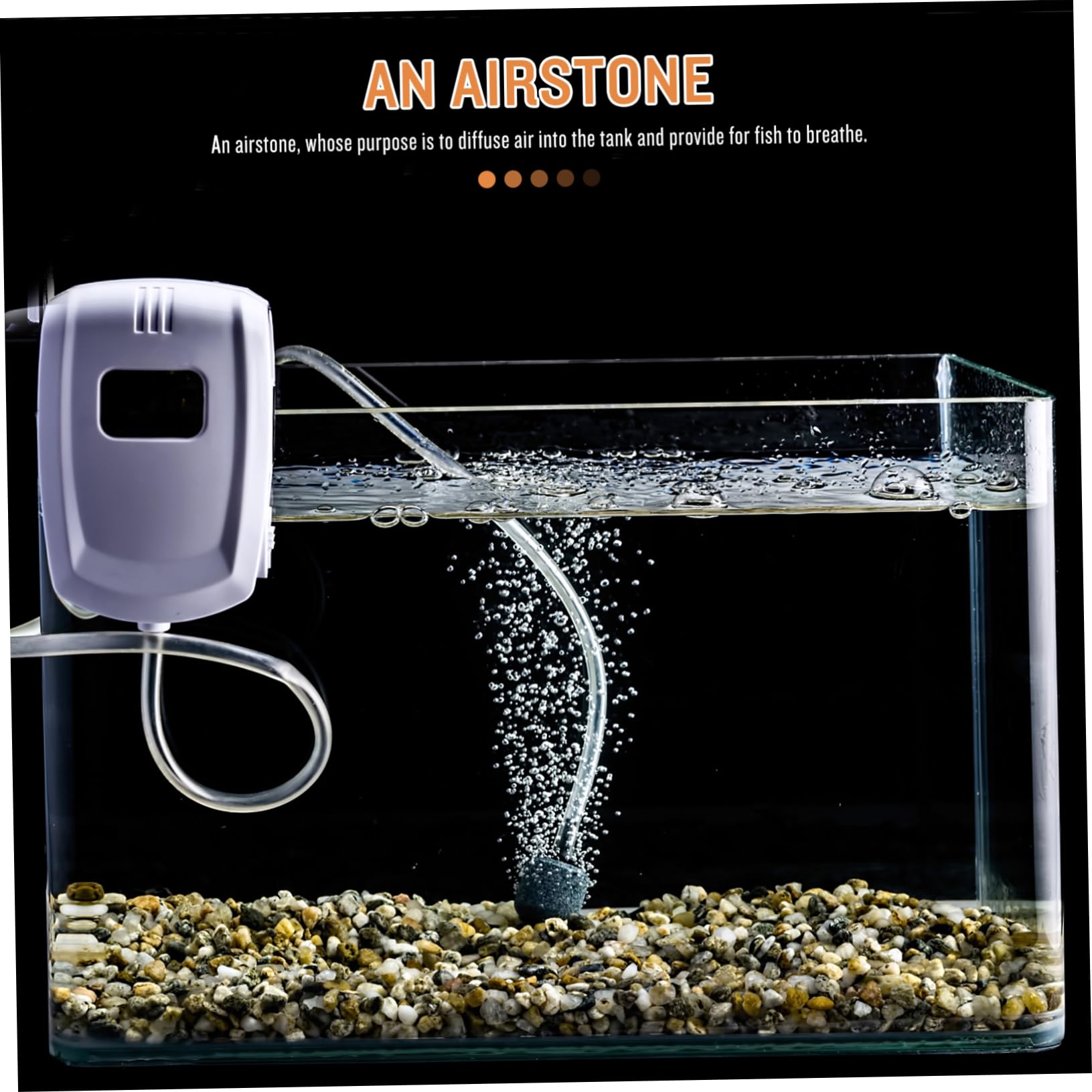 TOYANDONA 10 Stück Aquarium Ausströmersteine Rund Langlebiger Sprudelstein für Fischbecken Wiederverwendbarer Luftstein Diffusor mit Ausgewogenem Blasenfluss Passend für Fischtank Belüftung