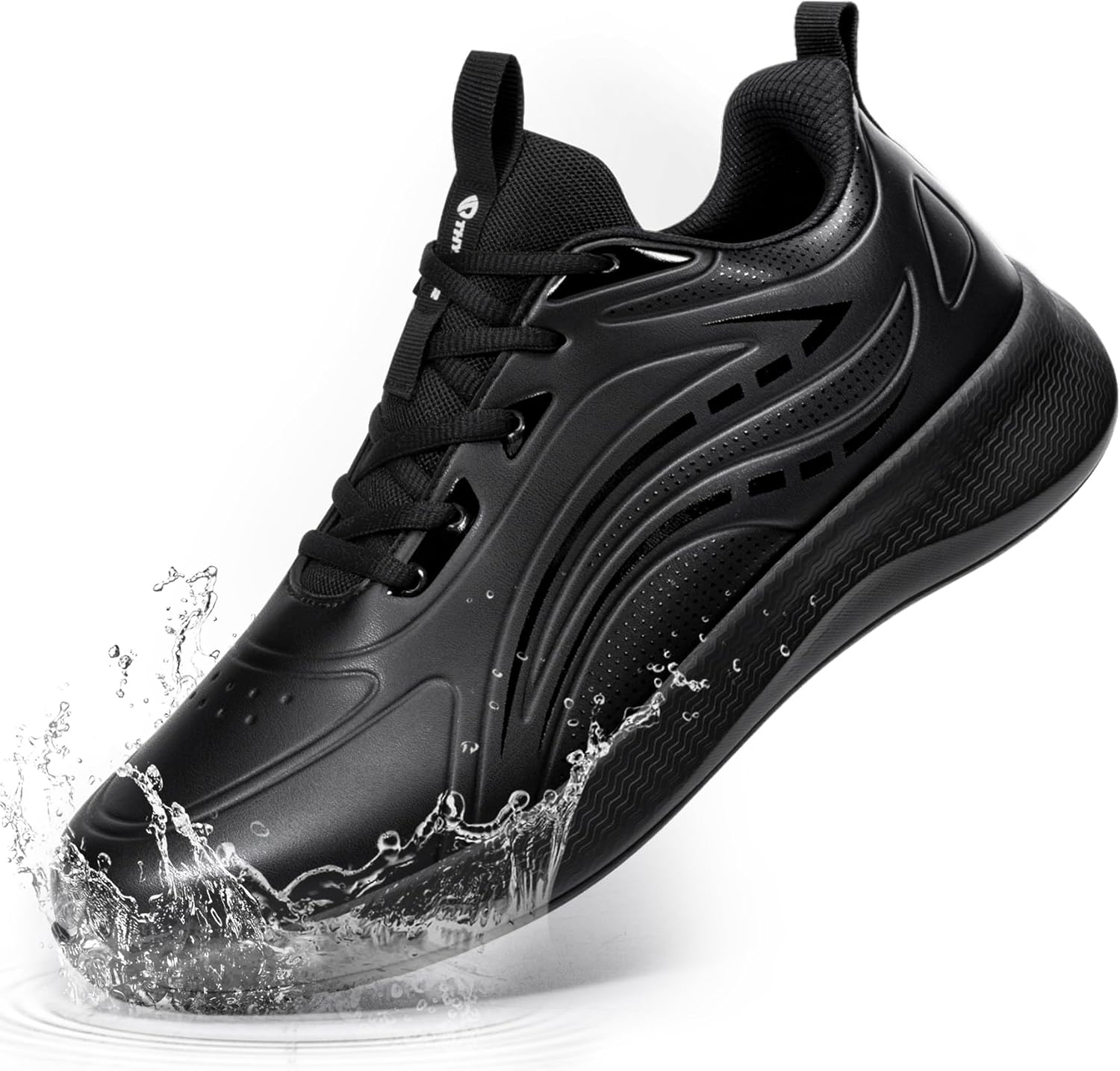 Non Slip Shoes for Men Waterproof Sneakers Slip On Fashion Casual Dress Comfortable Walking Shoes Lightweight Sneaker