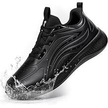 Men Non Slip Work Shoes Waterproof Sneakers Fashion Casual Dress Slip On Walking Shoes Comfortable Lightweight Food Service