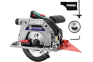 12 Amp 7-1/4" Circular Saw with Laser Guide and Dust Collection Bag