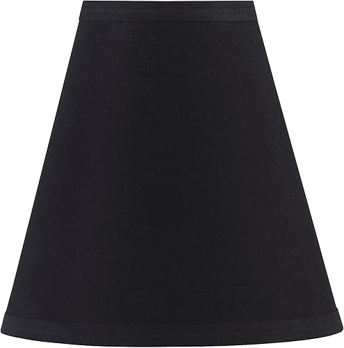 Miniatura 3 de Aspen Creative 32169 - Pantalla de lámpara de araña con forma de imperio de transición, color negro, (4 x 8 x 8 pulgadas)