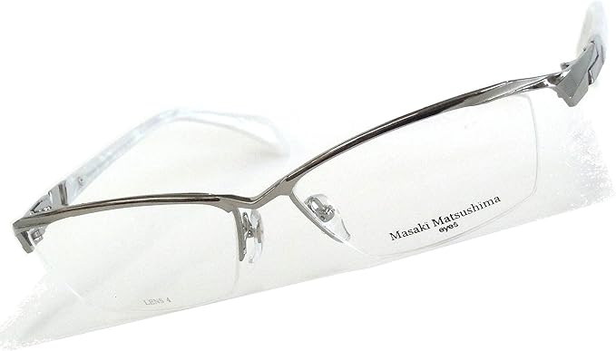 Amazon Masaki Matsushima マサキマツシマ メガネフレーム Mf 1239 3 ライトグレー 日本製チタンフレーム ファッション眼鏡 通販