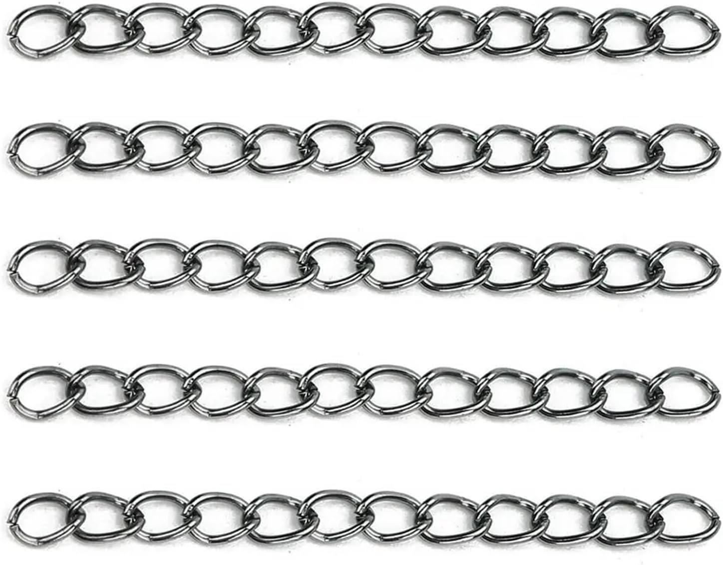 Extension Chain 2000pcs 5cm Iron Extension Chain - Gold/Silver/Bronze for Jewelry Making DIY Crafts for Necklace