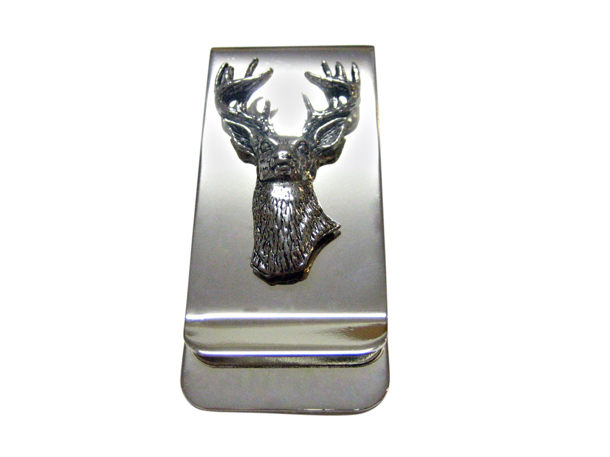 Kiola Designs White Tailed Stag Deer Head Money Clip-picture-10
