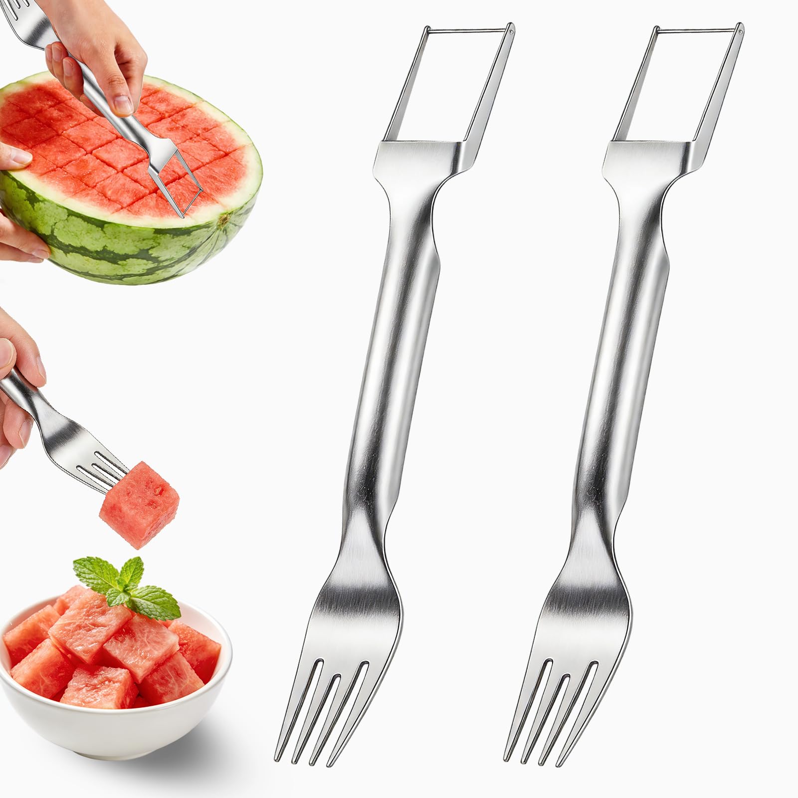 View 1 of Tekloem Watermelon Cutter Slicer (2-Pack)