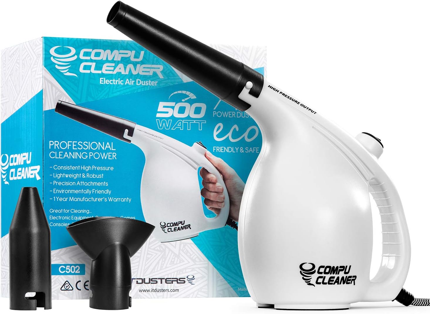 compressore d'aria per la pulizia del computer