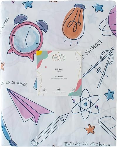 Miniatura 107 de Nikki Peter - Juego de sábanas para niños y niñas, 100 % algodón, sábanas de automóvil tamaño individual, juego de sábanas súper suaves de fácil