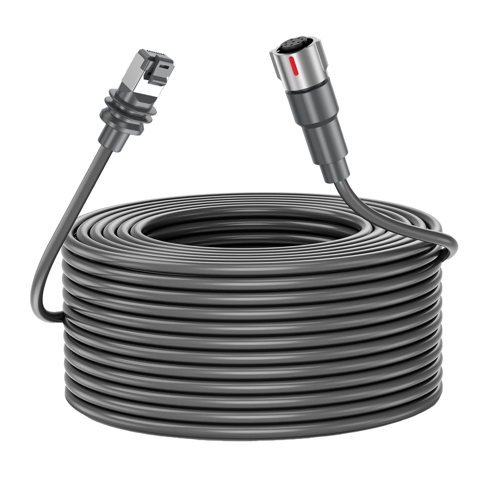ASHATA Cable de Alimentación de Antena Parabólica Performance Gen 3, 82 Pies, Caucho Impermeable IP68 para Uso en el Hogar y la Oficina y Conectividad Confiable