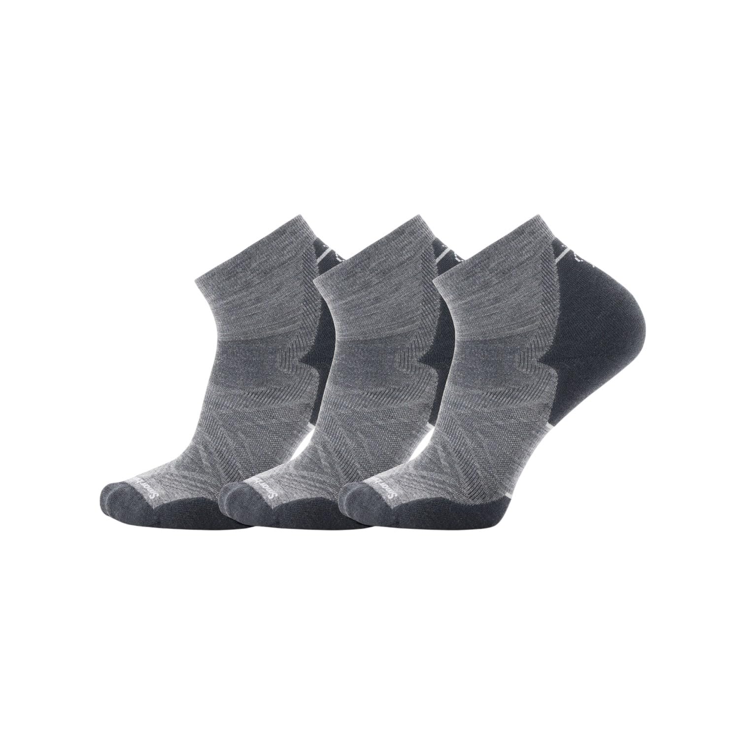 Smartwool Calcetines tobilleros acolchados para correr para hombre, paquete de 3