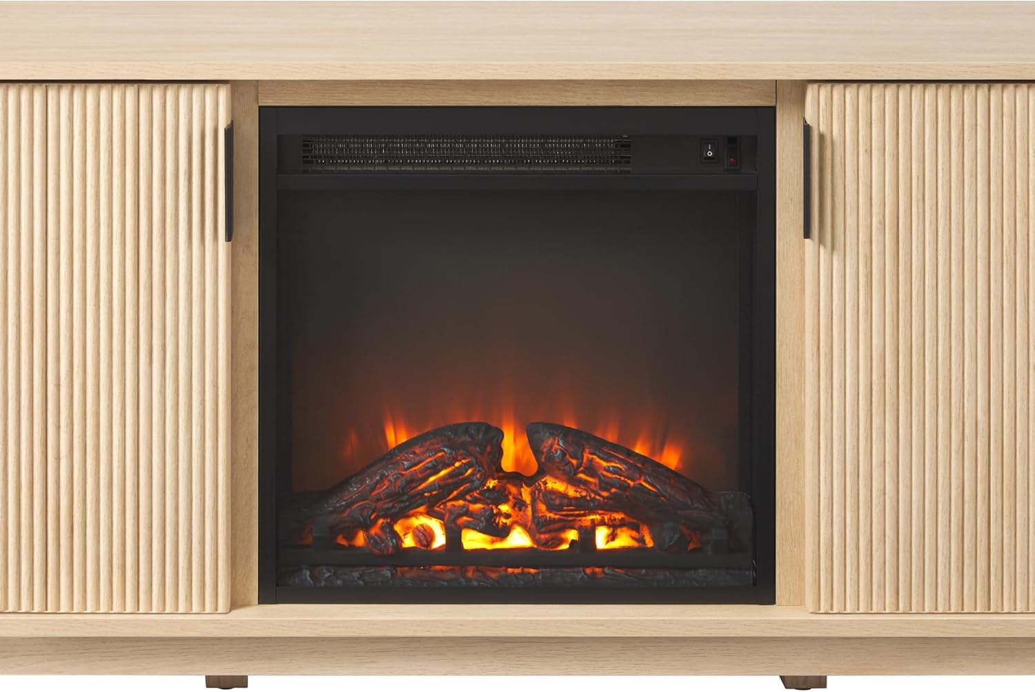 Walker Edison 70" TV Stand with Electric Fireplace - Image 5