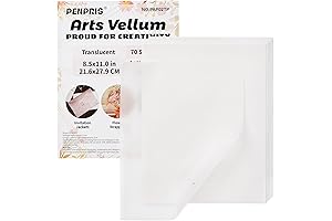 70 Sheets Thin Printer Paper - 8.5x11 Translucent Vellum Paper
