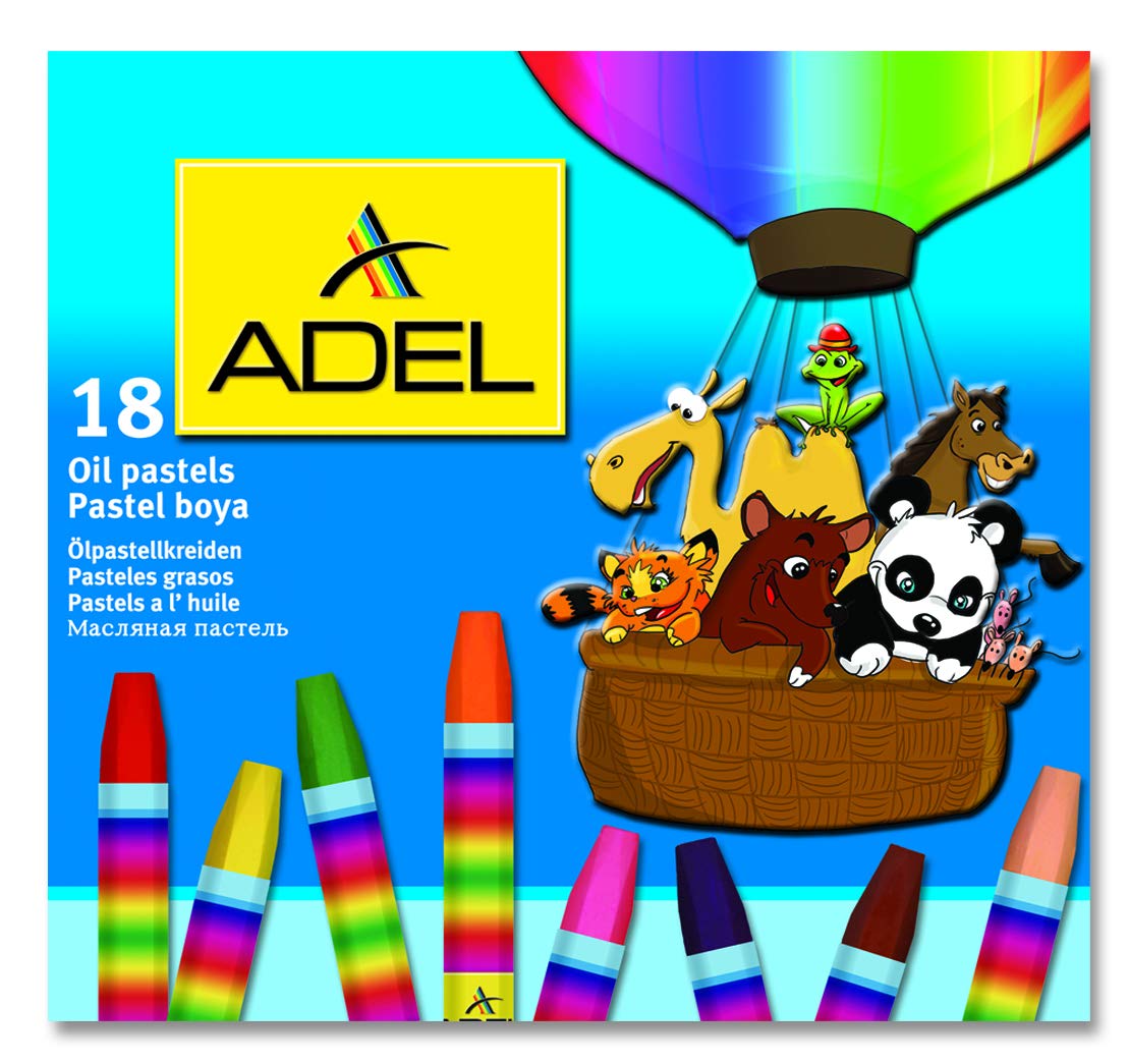 ADEL KARTON KUTU PASTEL BOYA 18 RENK