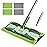 Microfiber Mops for Floor Cleaning,Masthome Professional Floor Mops with Washable Pads 4pcs,Wet Dry Use Flat Mop with 59\'\' Long Stainless Steel Handle,dust mop for Hardwood Floors Suitable Office Home