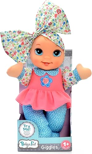 Baby's First Muñeca con parte superior de coral, muñeca lavable a máquina, características realistas, para mayores de 1 año