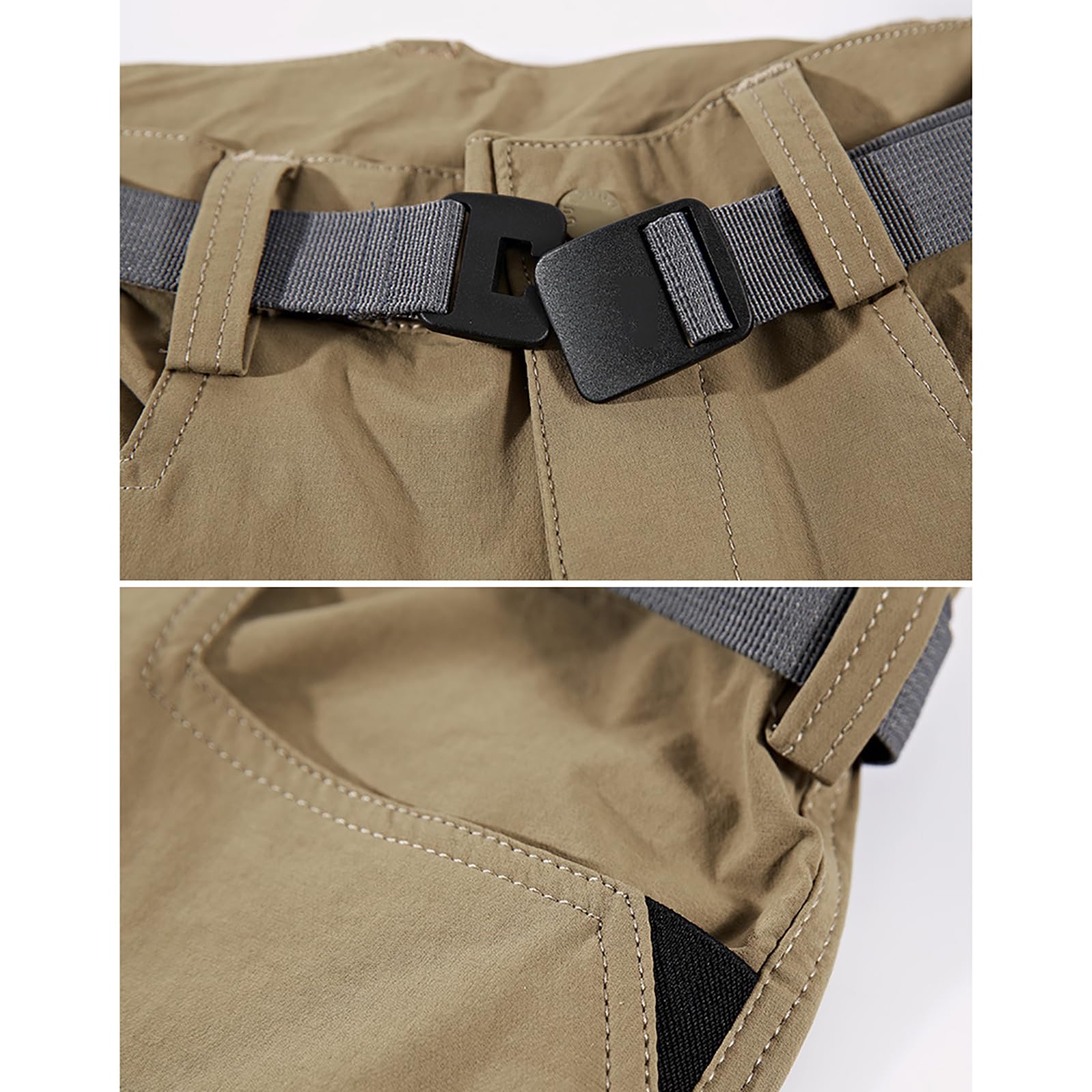 Pantalon de Randonnée Homme Printemps été Pantalon de Marche Respirant Pantalon Escalade Trekking(Size:XL,Color:Noir)