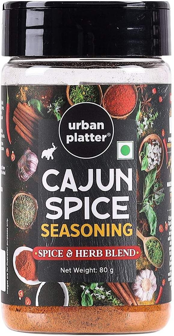 Cajun Spice Seasoning, 80g (Bold Blend of French, African and Southern American Flavours | Spicy and Aromatic | Great for Fries, Grills and Stir-Fries)
