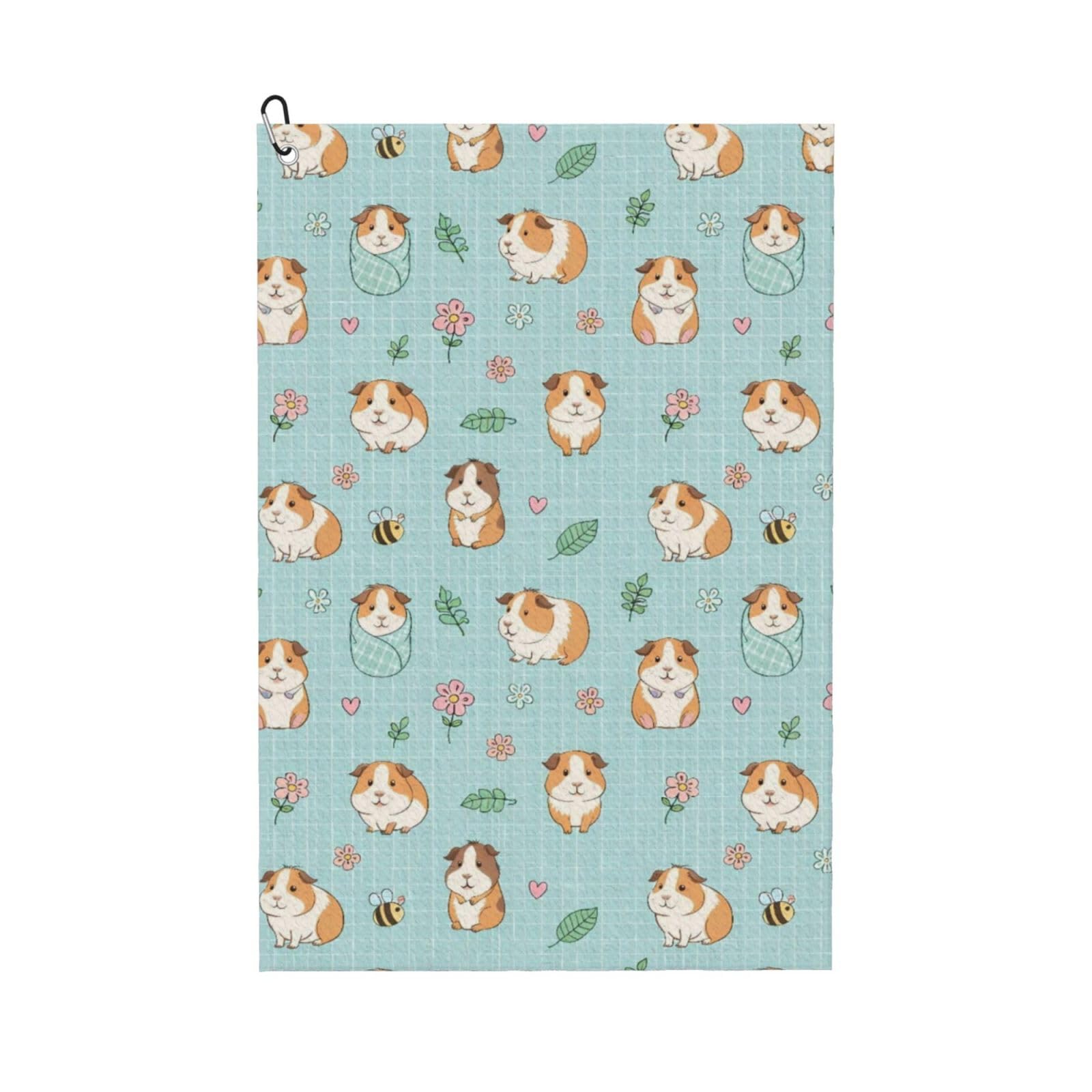 BSDFGSDD Blue Cute Animal Cartoon Guinea Golf Towel 24 x 16 inches