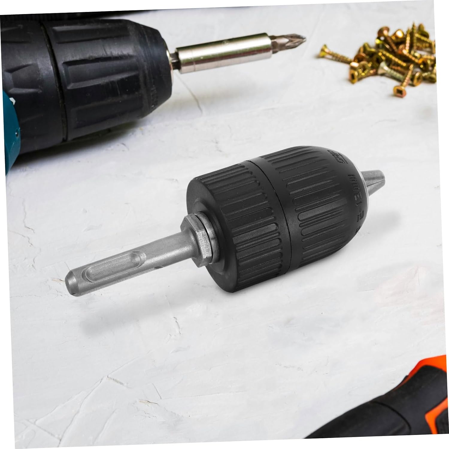 TEHAUX Shank Adapter for Power Tools Keyless Chuck Driver Easy Conversion Head for Drills