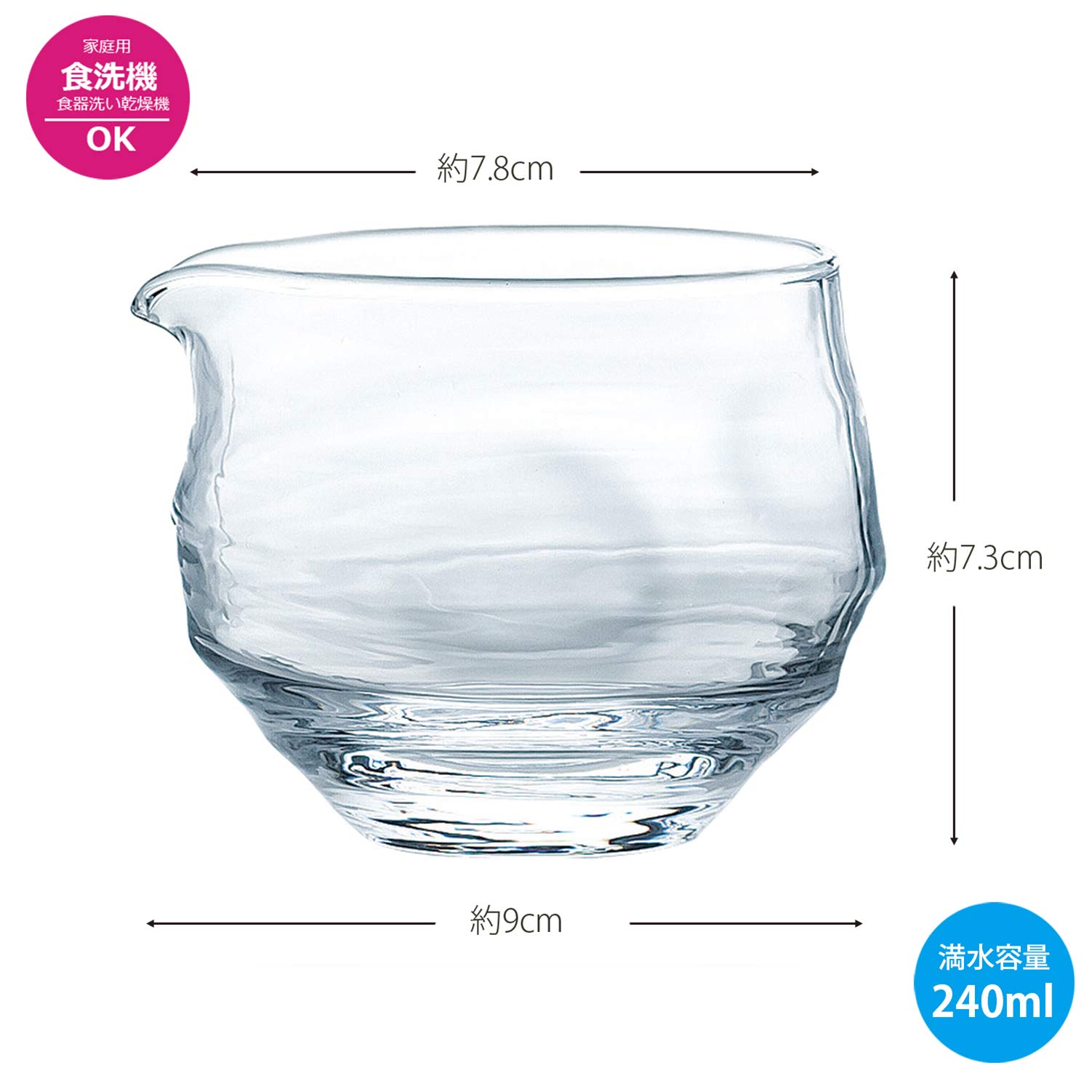 Amazon｜東洋佐々木ガラス 片口 冷酒カラフェ 日本製 240ml B