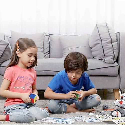 Miniatura 7 de STEAM Life Juego de 3 cubos mágicos de velocidad incluye cubos de velocidad de 3 x 3 cubo de velocidad de 2 x 2 cubo pirámide colección de cubos de