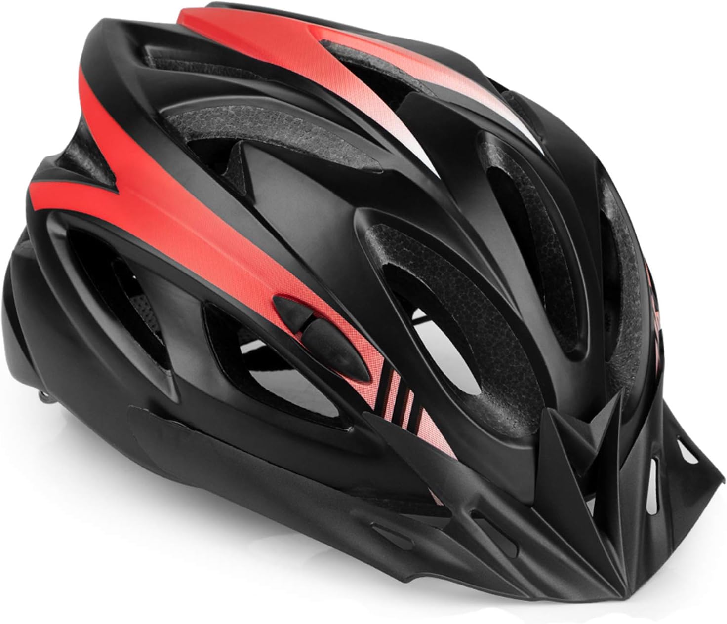 MOKFIRE Bike Helmet CPSC Certified with Detachable Visor, Mountain & Road Bicycle Helmets Adjustable for Adult Men and Women 21.26-24.41 Inches