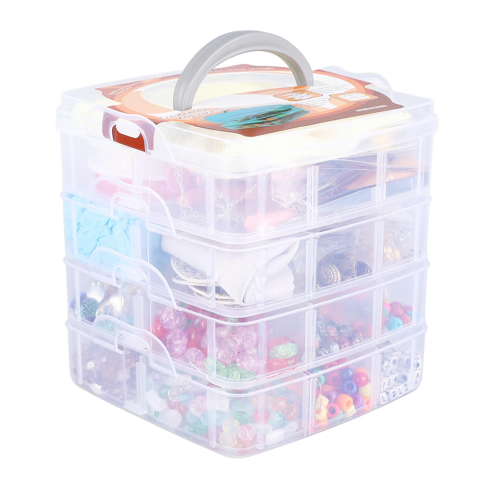 Kit para hacer pulseras de cuentas, juego de manualidades de joyería con 1300 cuentas acrílicas coloridas, cuentas de íris para pulseras, collares, pendientes, incluye 32