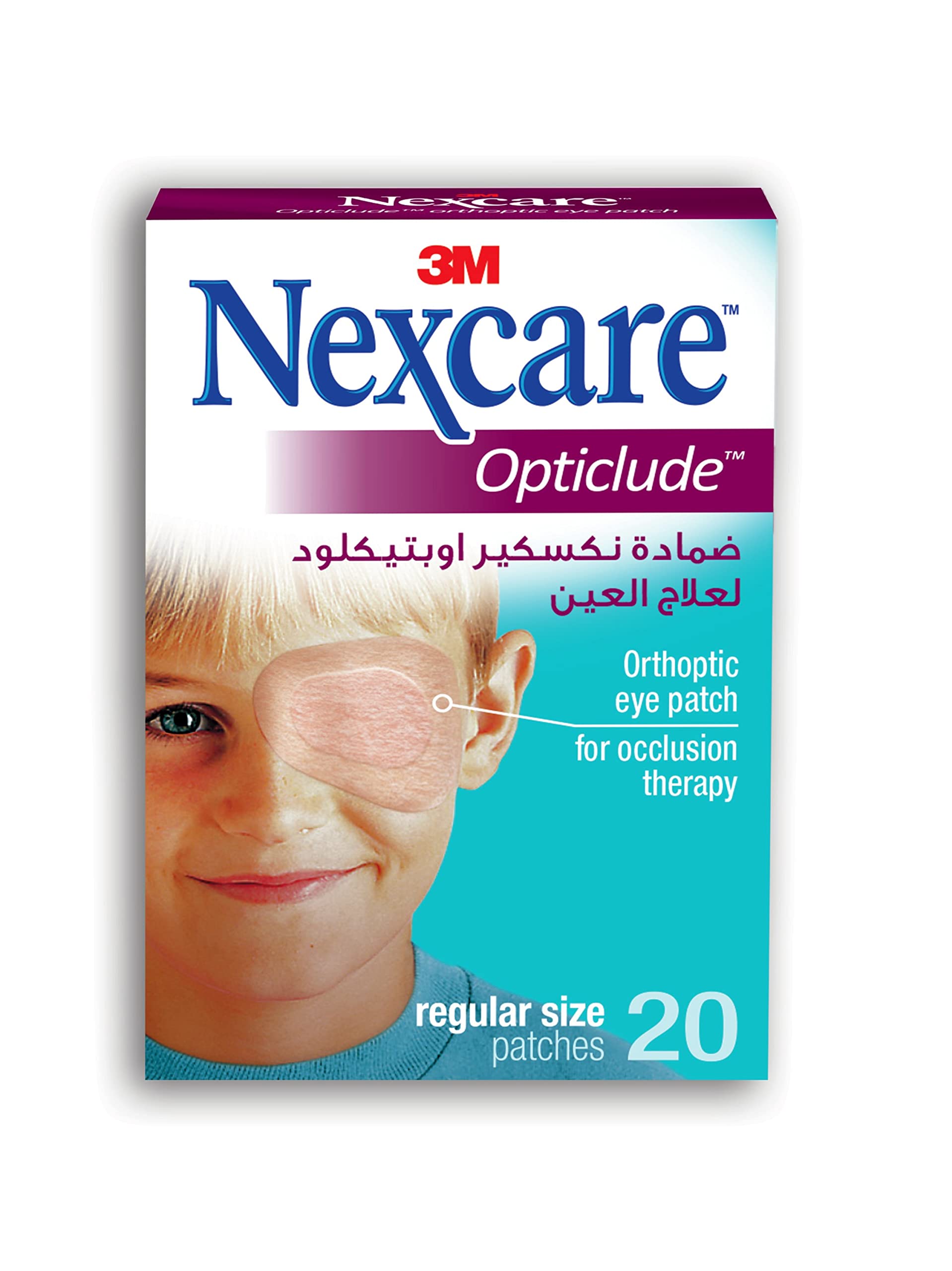 3M Nexcare 1539 Opticlude Orthoptic Eye Patch, Regular, 20S
