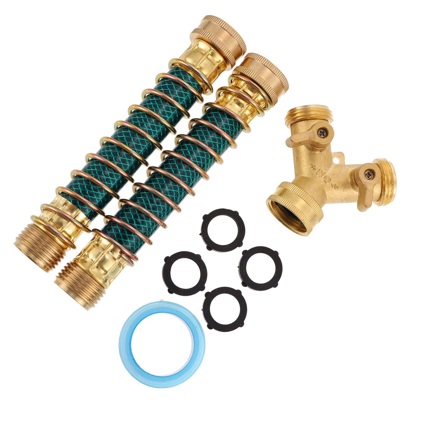 Adaptadores de grifo flexibles con rosca de hierro macho, juego de accesorios for conectores de manguera, conectores de línea de aire, conectores rápidos for manguera, juego de acoplador y enchufe de
