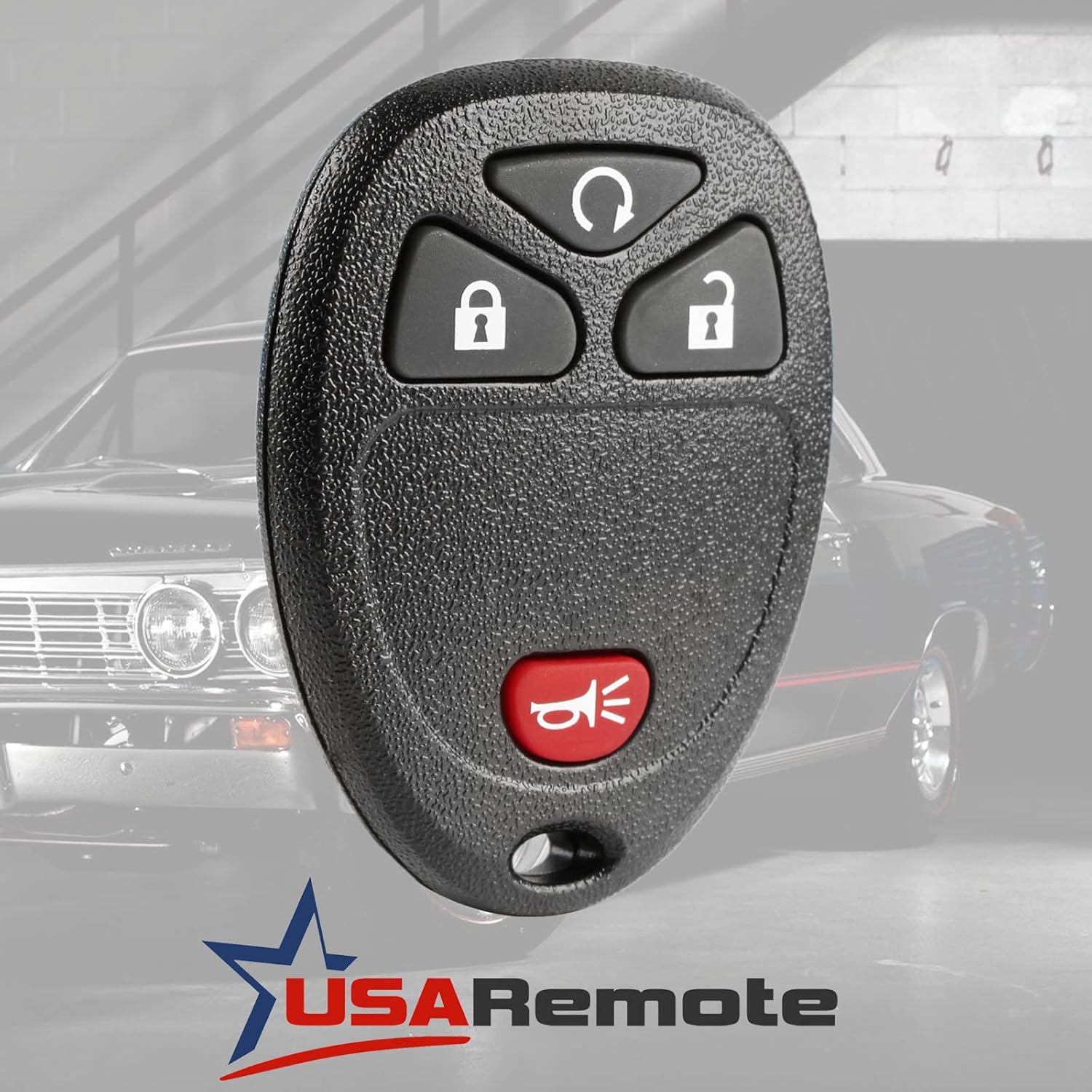 USARemote Keyless Entry Remote Fob with Replacement Ignition Key for 2006-2011 Buick Terraza Chevrolet HHR Uplander Pontiac Montana Saturn Relay (15114374, B111-PT)
