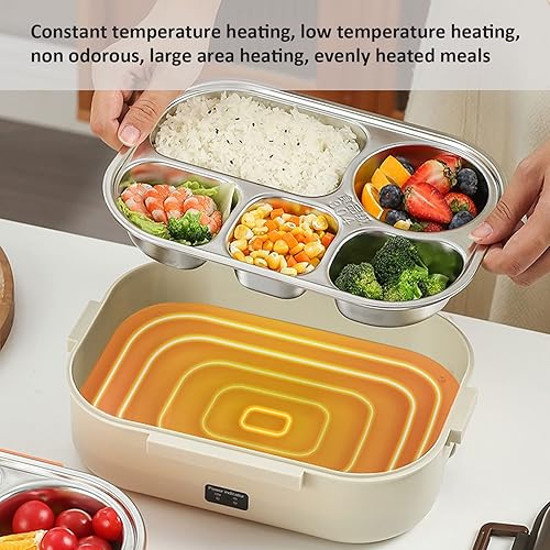Miniatura 5 de Fiambrera eléctrica para cochecamiónhogar, calentador de alimentos portátil, lonchera eléctrica para hombre, calentador de caja de almuerzo para