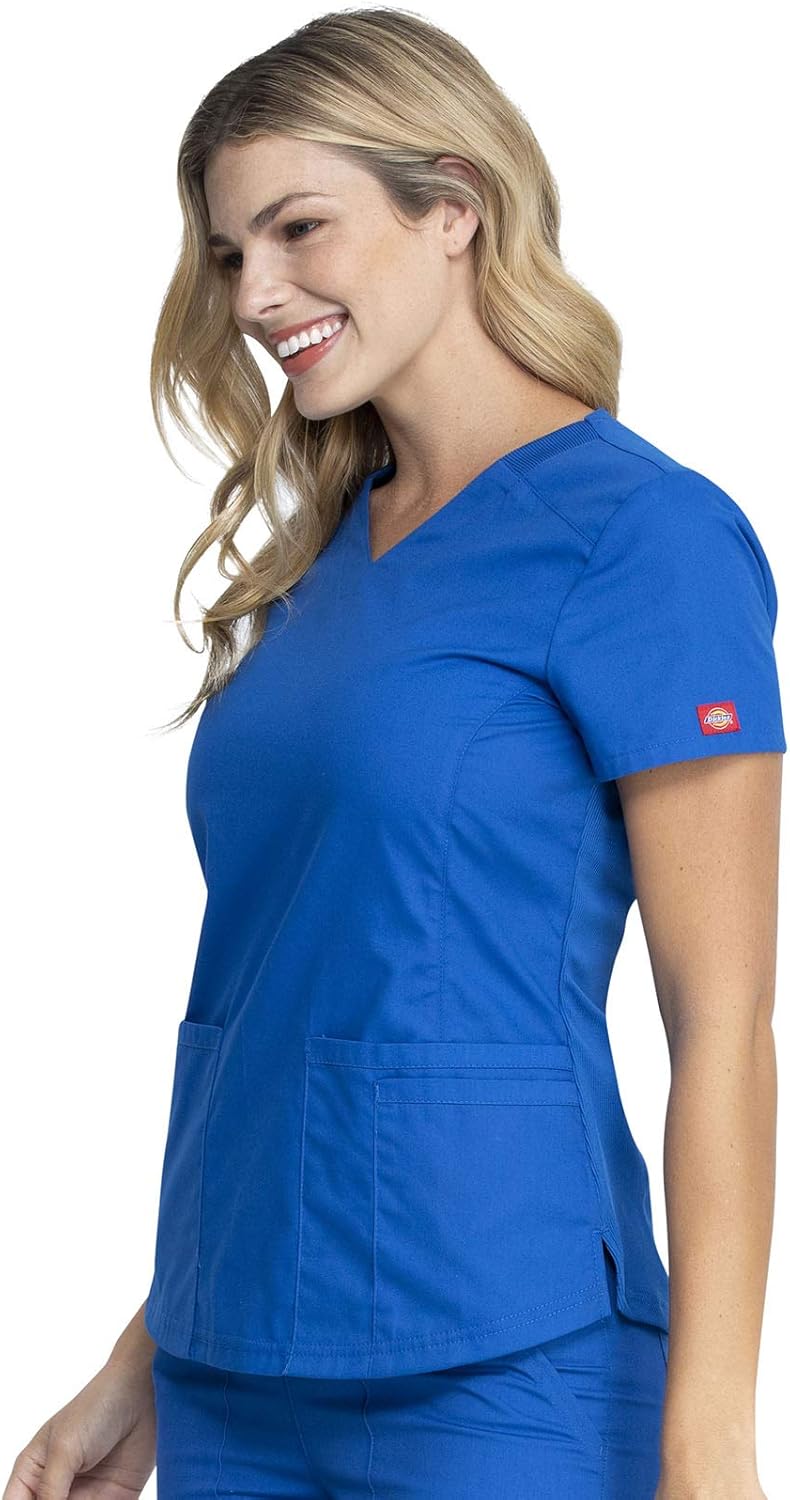 Dickies EDS Signature Women Scrubs Top V-Neck DK880 - Image 5