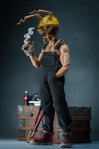 Miniatura 9 de Ropa masculina a escala 112, mono con múltiples bolsillos para hombre, traje de trabajo, pantalones, traje de disfraz para figura de acción de 6