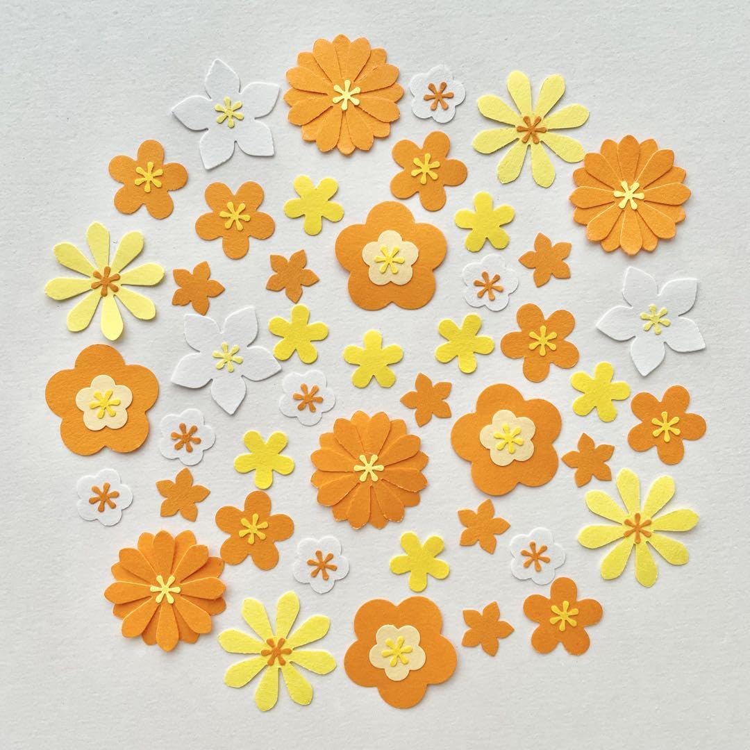 Amazon.co.jp: クラフトパンチ 花オレンジ : 文房具・オフィス用品