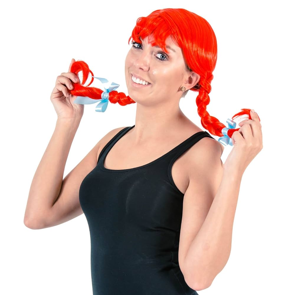 ウェンディ　wig Amazon.com: Wendy Wig Red Hair with Braids Adult Deluxe