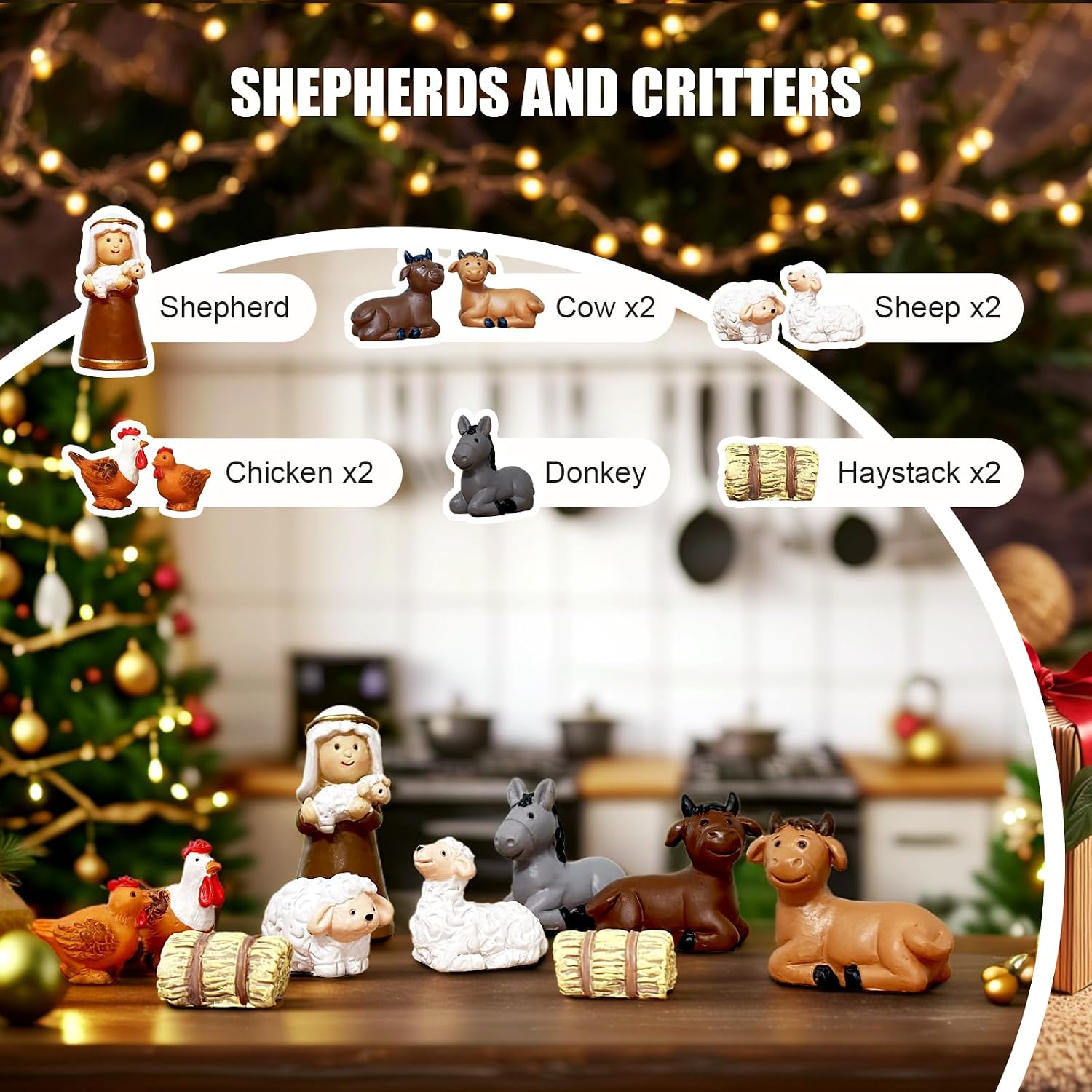 Nativity Advent Calendar 2026, 25-Piece Resin Set