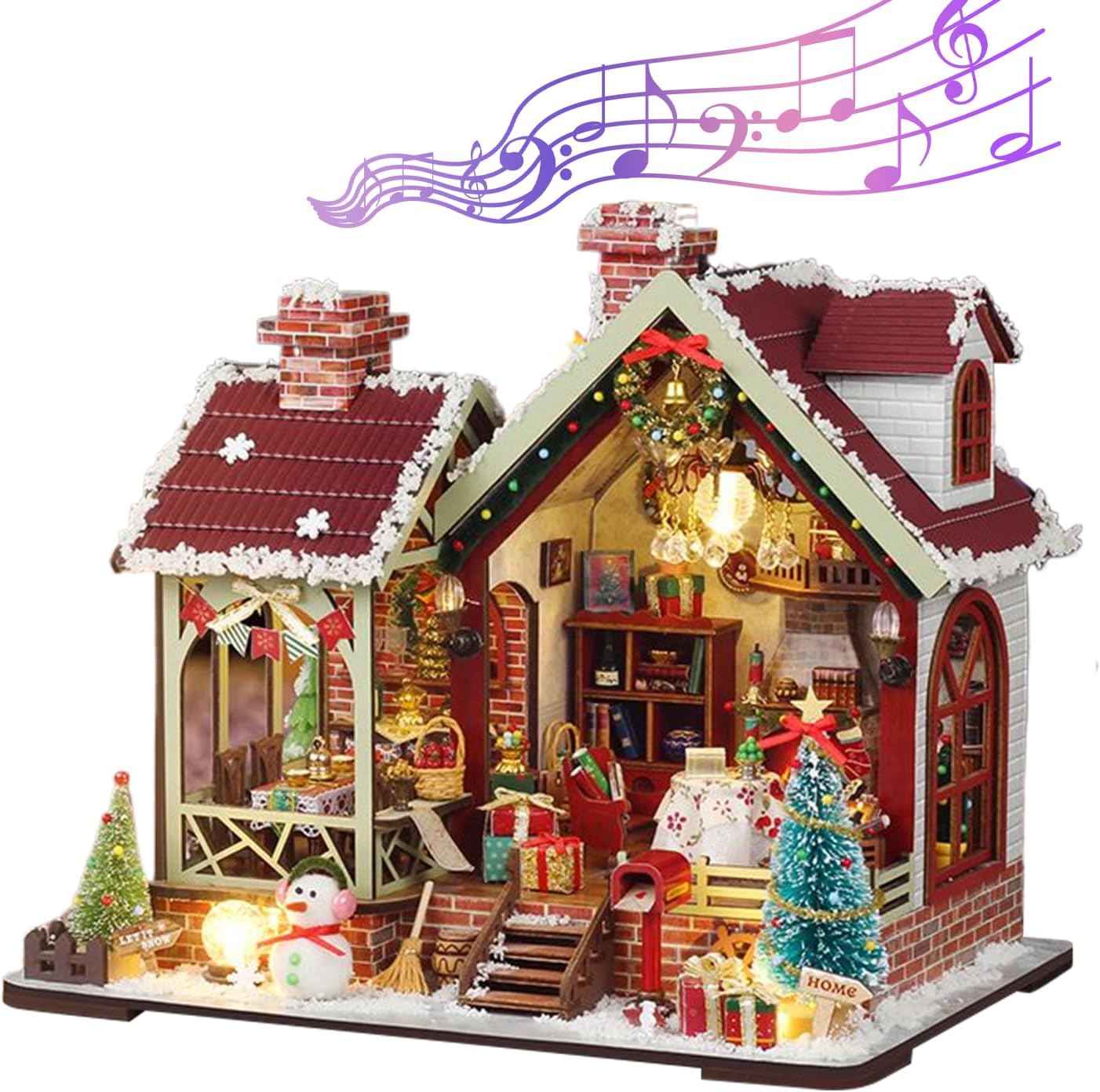 Genérico DIY Miniature House Model Kit | Corner Books Creative 3D Wood Construction Family and Adults for Family, Friends, Children, Teenage Girls