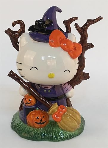 Blue Sky Clayworks Hello Kitty Halloween Witch Figurine, 7.25-inches Height, Home Decorative Accessories, 23545