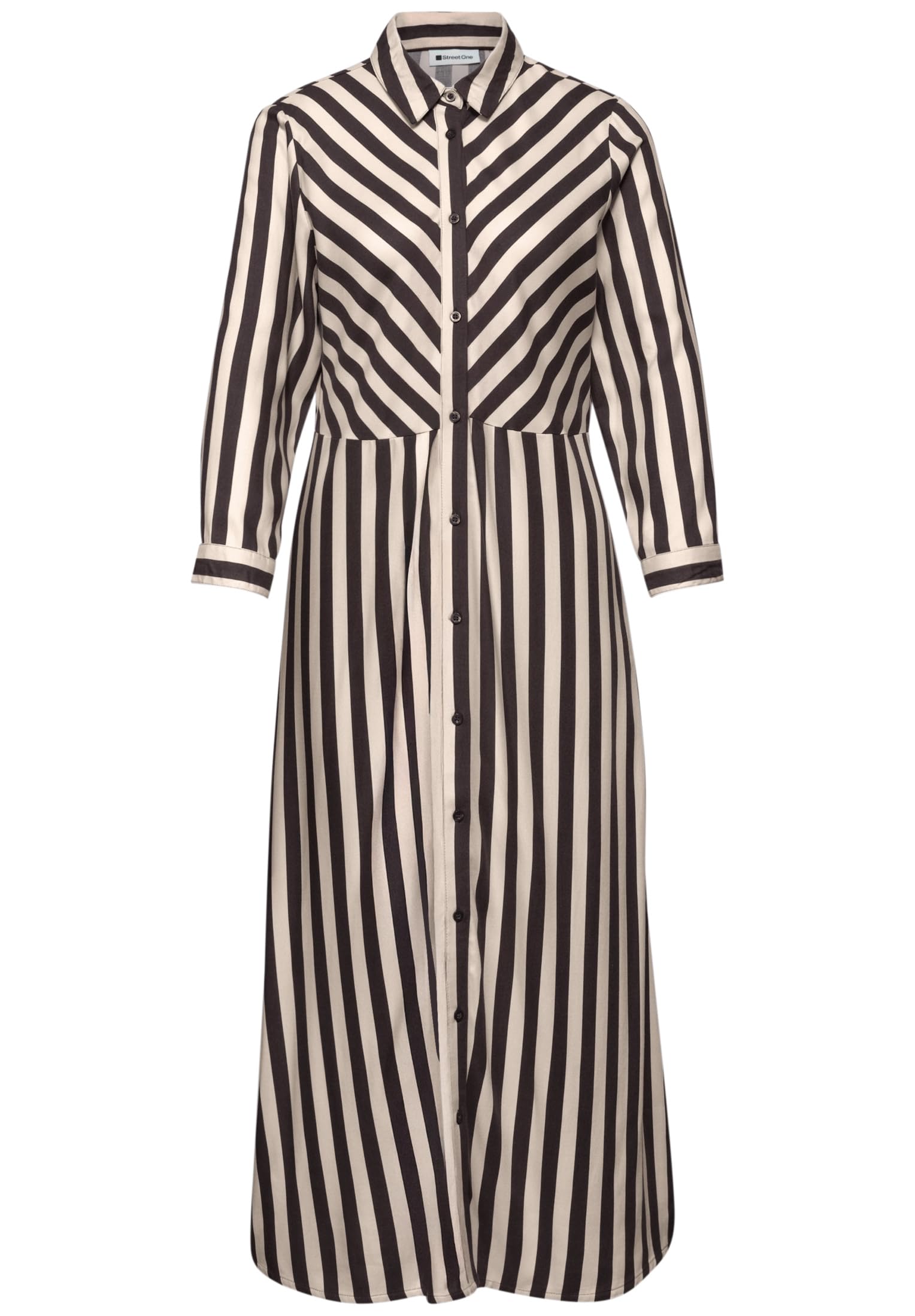 Street One Midi-Kleid mit Durchgehender Knopfleiste