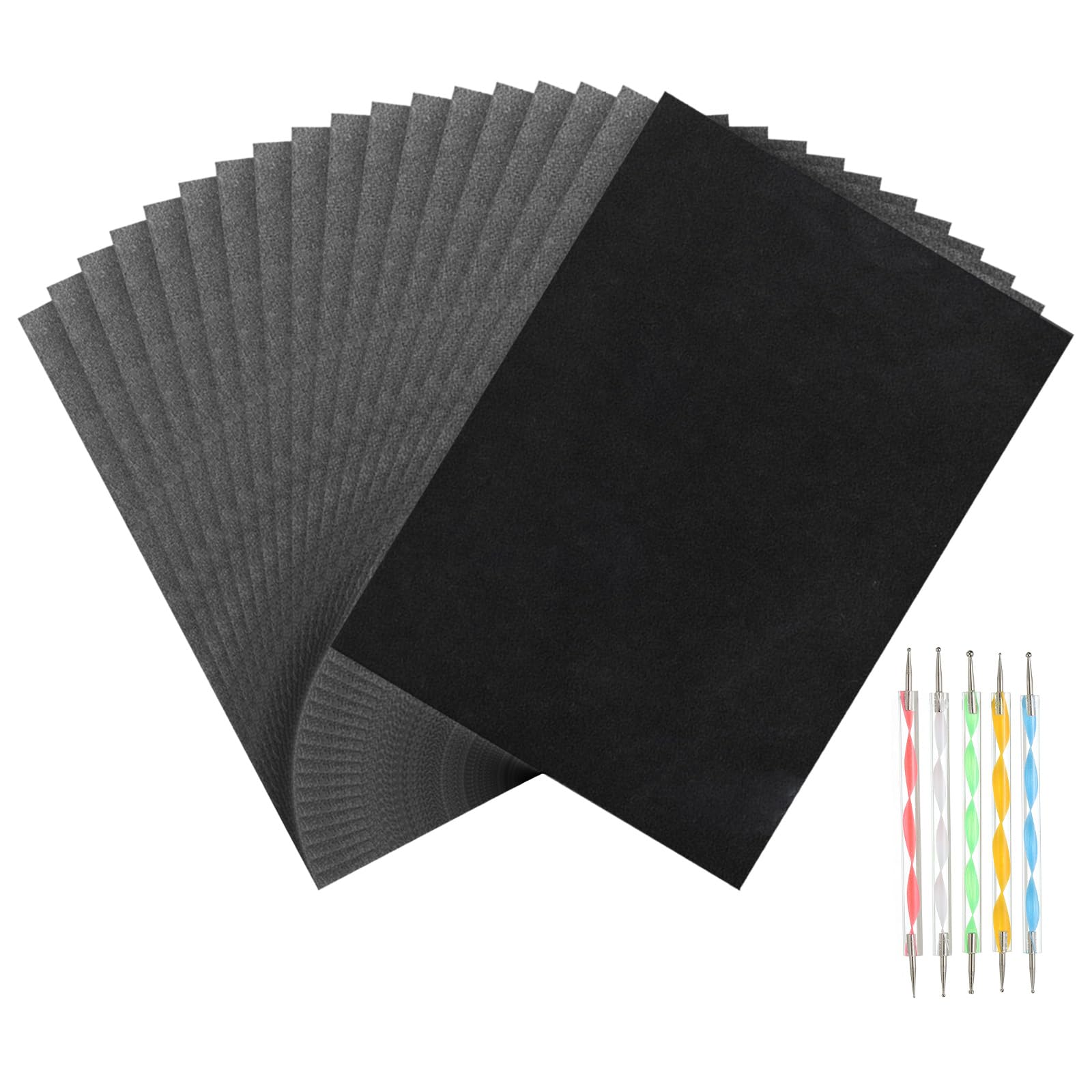 Papier de transfert graphite pour dessin sur toile et bois PATIKIL lot de 50