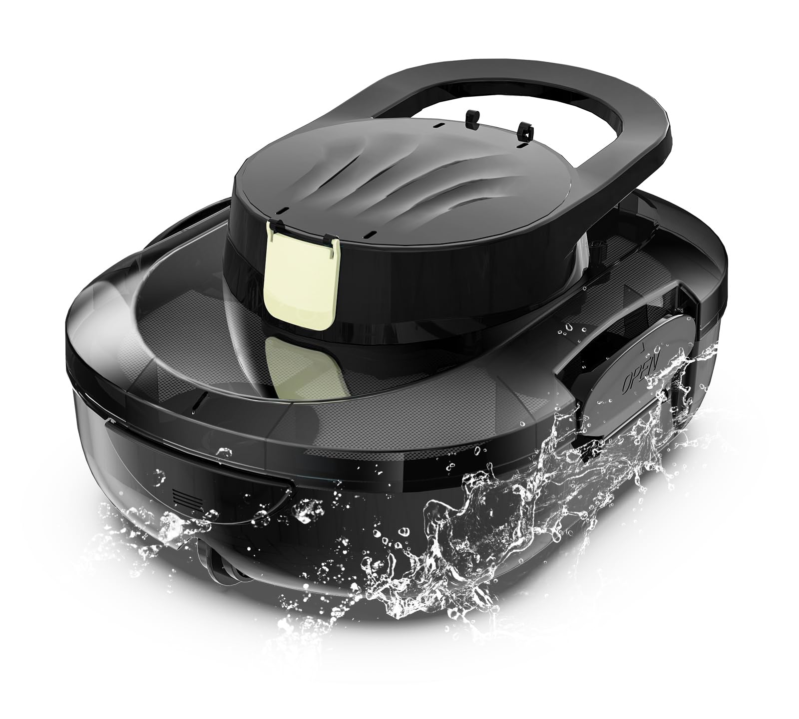 S1PRO (Versione 2026) Robot Piscina Senza Fili, 120 Min di Pulizia, Doppio Motore Aspiratore Piscina, Ricarica 2,5 Ore, per Piscine a Fondo Piatto fino a 100 m², Bianco e nero
