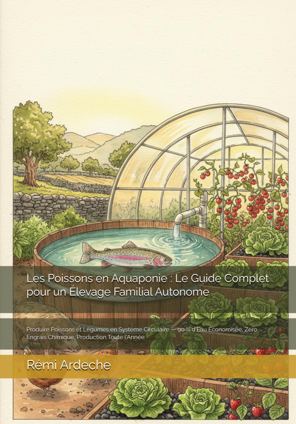 Les Poissons en Aquaponie : Le Guide Complet pour un Élevage Familial Autonome: Produire Poissons et Légumes en Système Circulaire — 90 % d'Eau ... Engrais Chimique, Production Toute l'Année
