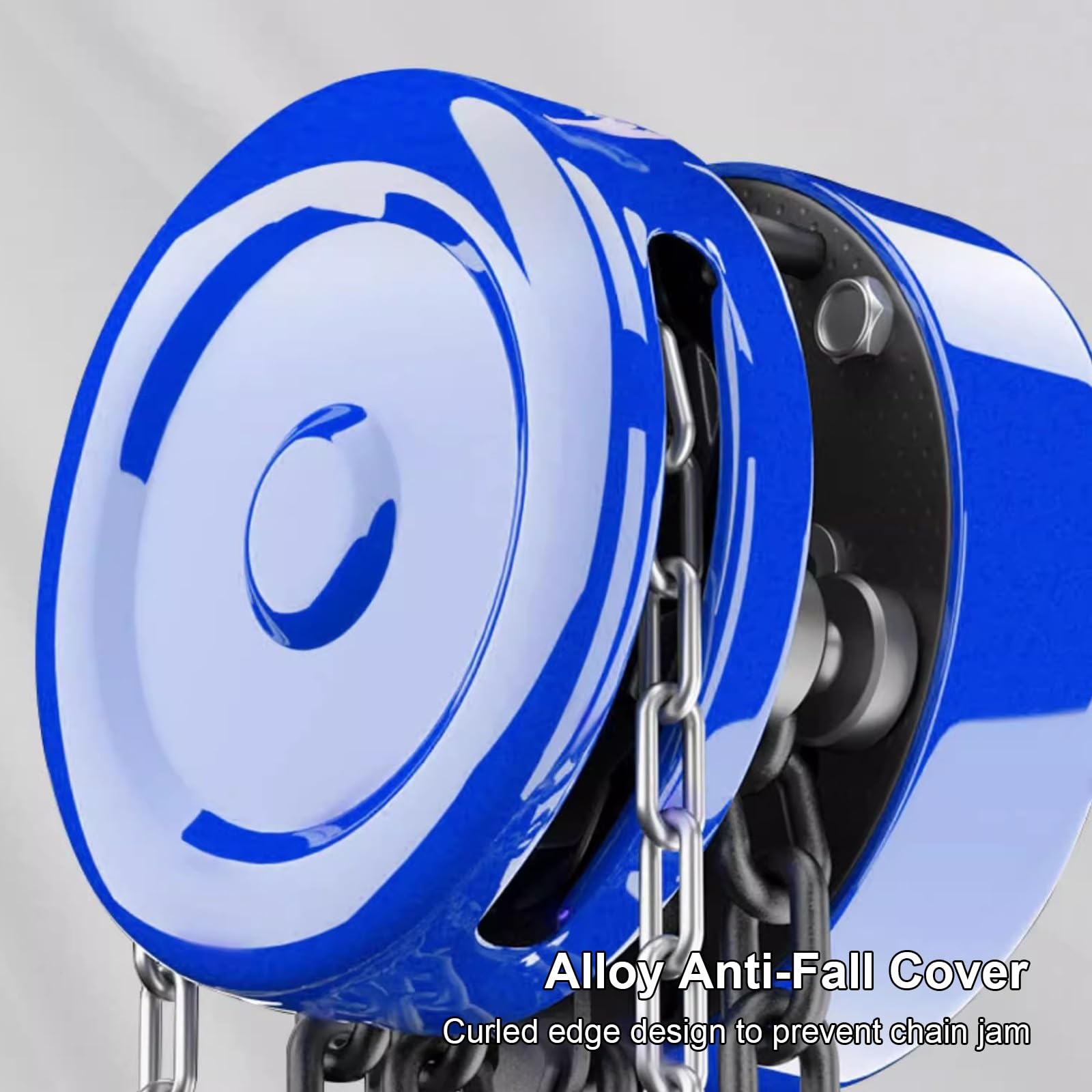 Paranco a Catena Manuale, Paranco Industriale con Divaricatore, capacità 1/2/3 Tonnellate, per Fabbriche, Magazzini e Riparazioni Auto(1T/900cm)