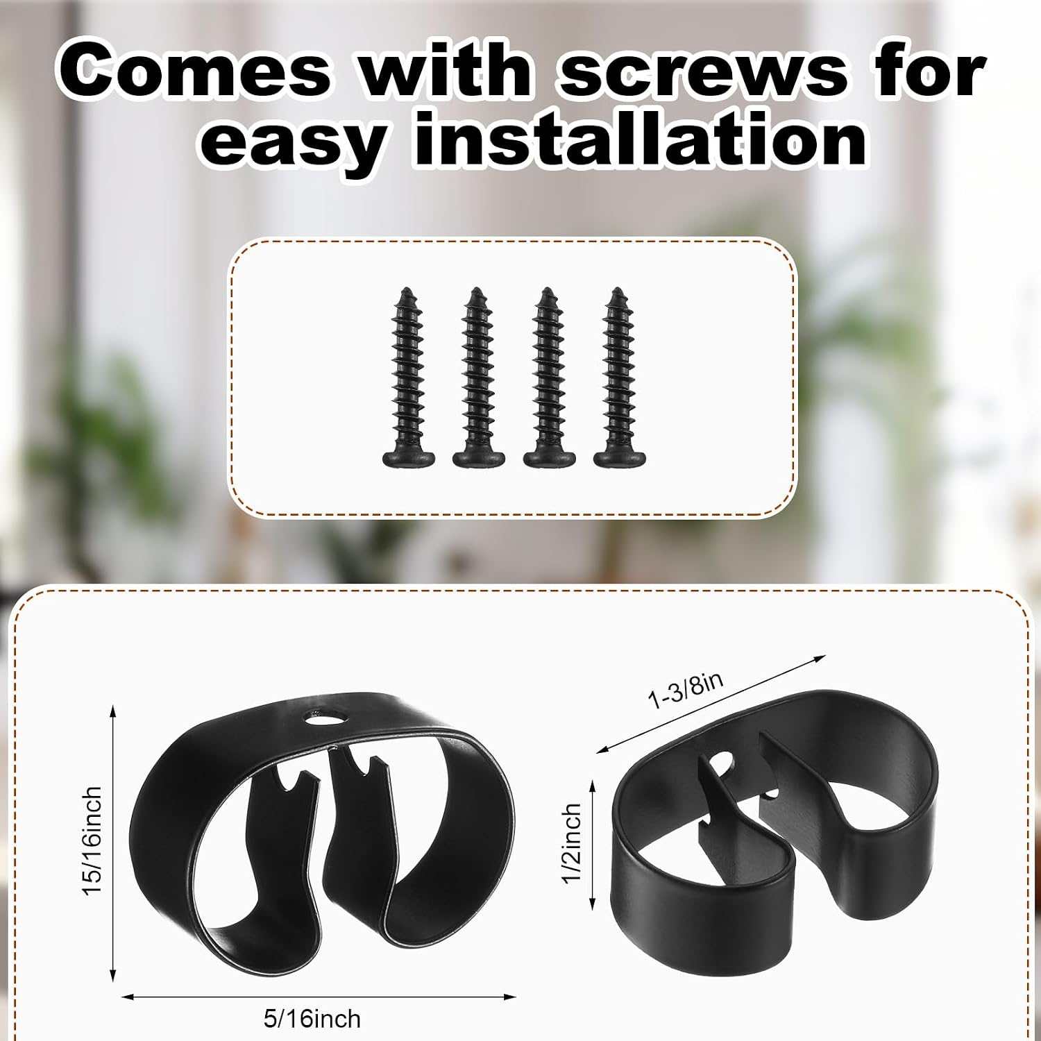 Zonon 8 Pcs Spring Clip Gripper Clip Hook Spring Clamp Holder,3/8-5/8 Inch