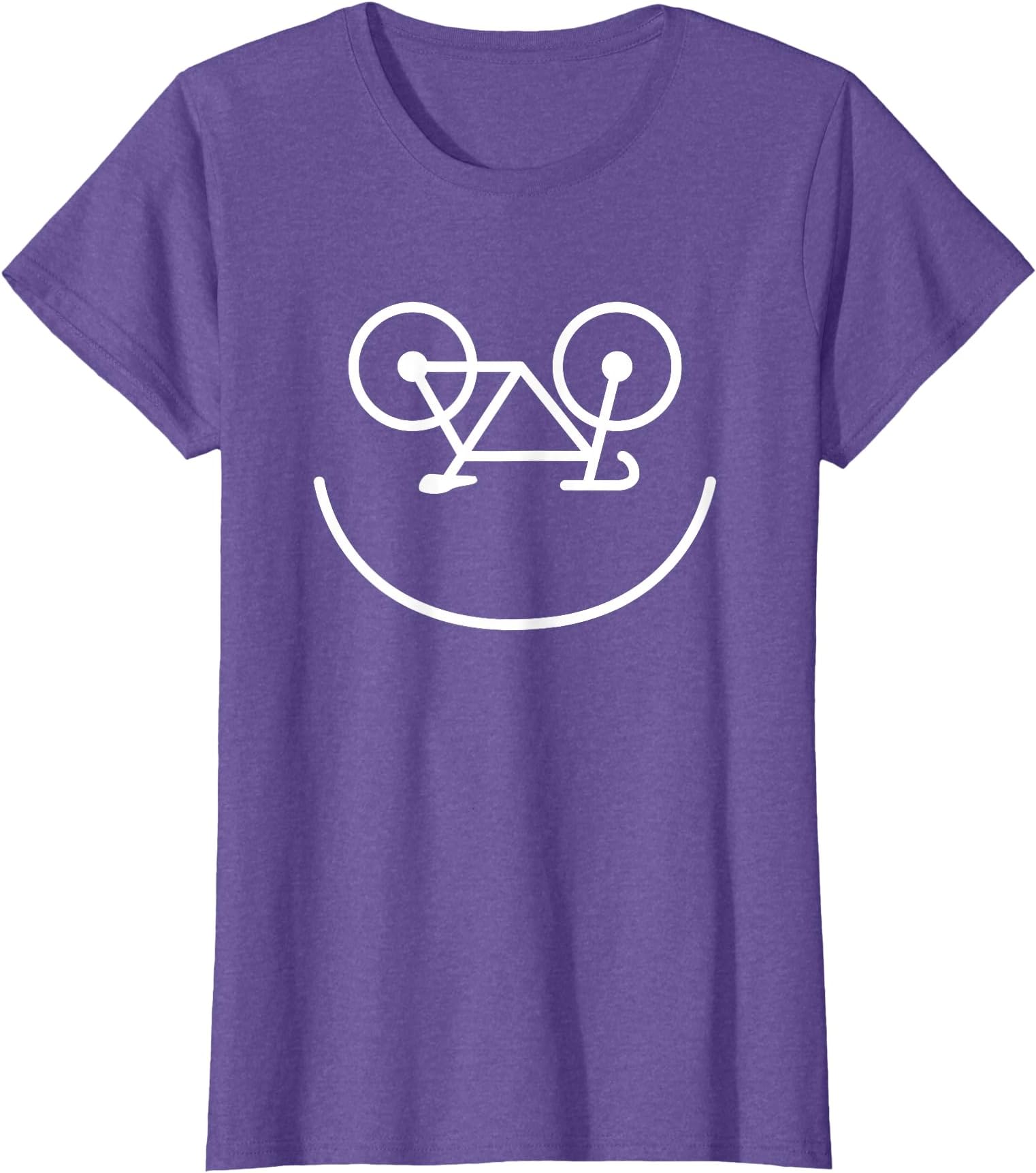 Smiling Bicycle Funny Cycling Bike Riding Rider Cyclist T-Shirt