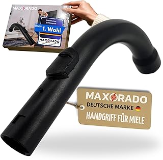 Maxorado Mango para aspiradora de 35 mm, compatible con Miele S 8310 S8310 8390 S8390 EcoSilence 8340 S8340 S8340 S8 Ecoline Parquet XL, color blanco